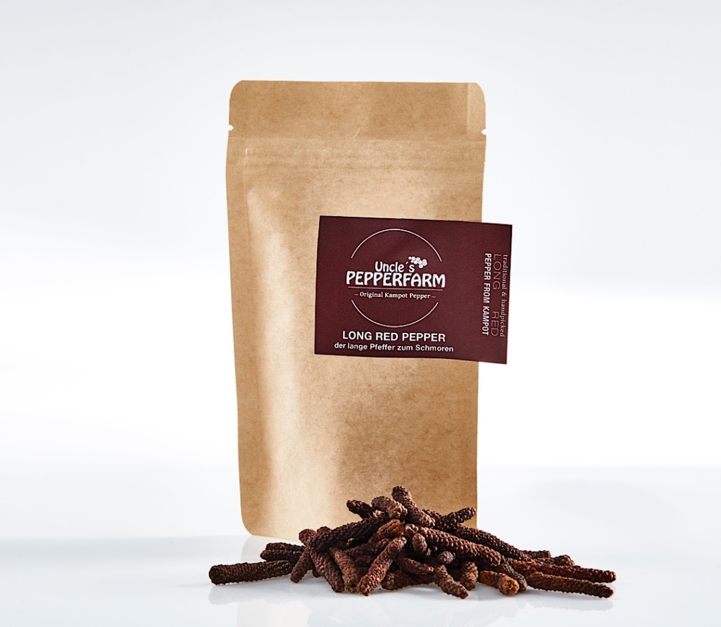 Roter Kampot Pfeffer - direkt von der Pfefferfarm in Kambodscha