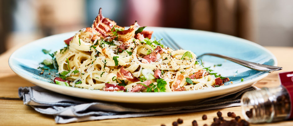 Rezept Spaghetti Carbonara mit Kampot Pfeffer