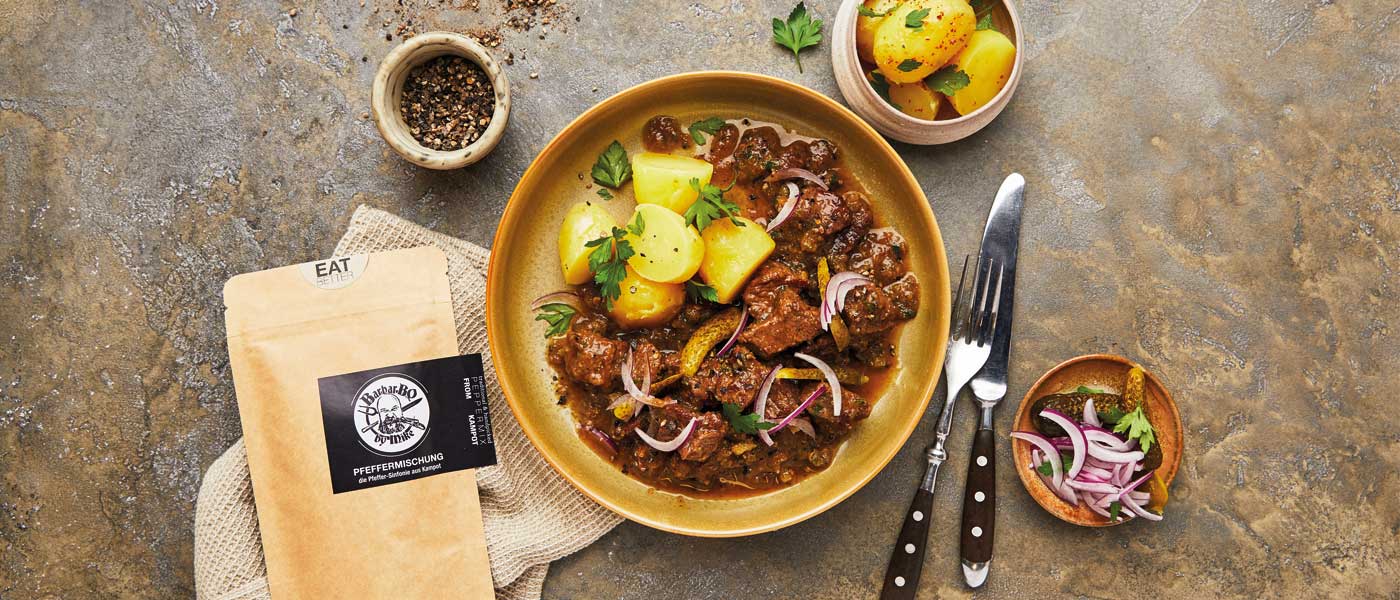 Pfefferpotthast mit Kampot Pfeffer