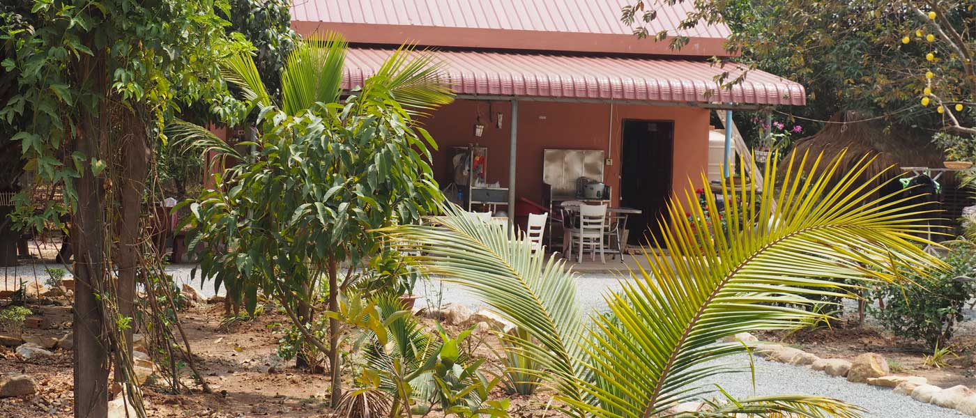 das Farmhaus auf der Pfefferfarm in Kampot, Kambodscha