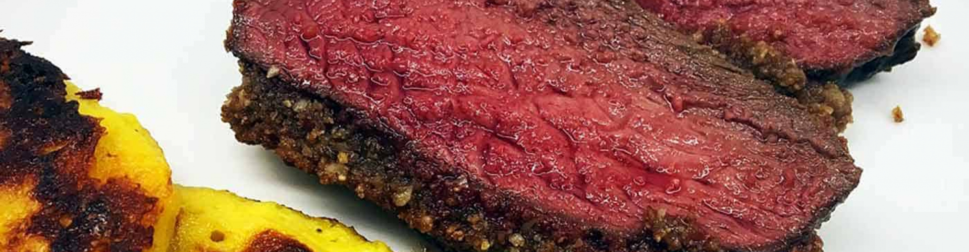 Rezept Hirschkeule mit Nusskruste